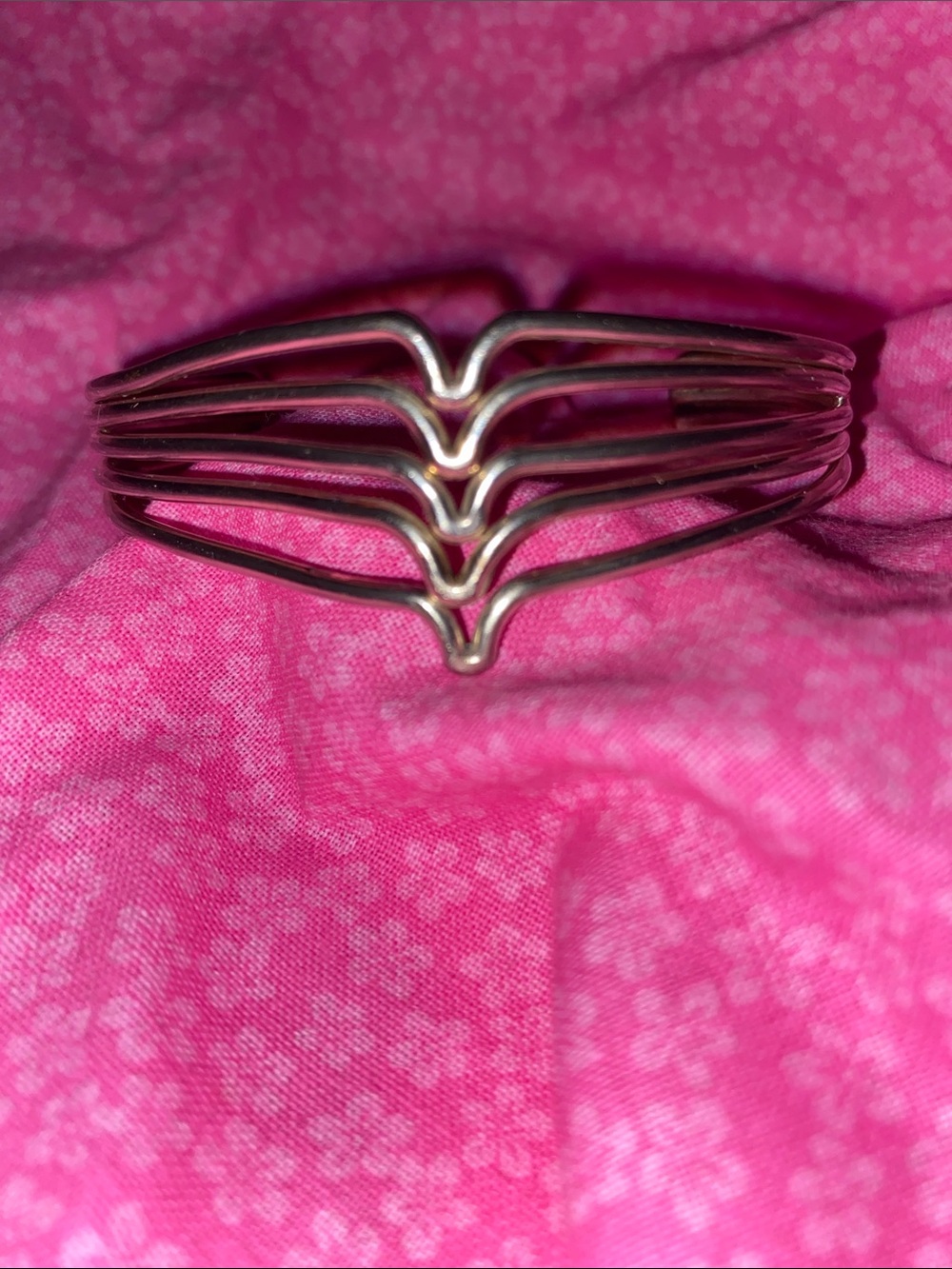 Y2K Sterling silver bangle bracelet